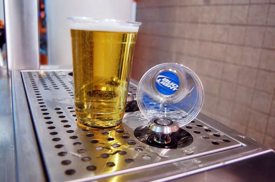 bottoms up beer dispenser